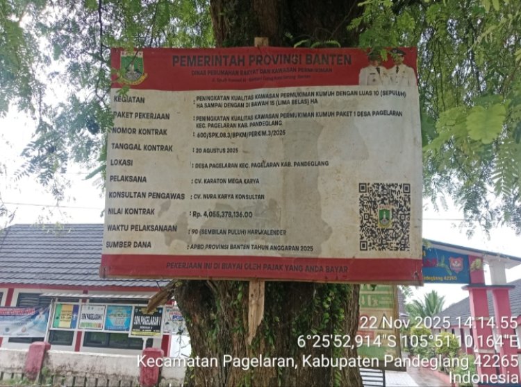 "Kacau! proyek Penataan Permukiman Pagelaran Diduga Tak Sesuai Standar 