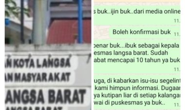 Aktivis Lsm Bungoeng Lam Jaroe Aceh Desak, Wali Kota Langsa, Tinjau Jabatan Kepala Puskesmas Langsa Barat Sudah 10 Tahun Menjabat   