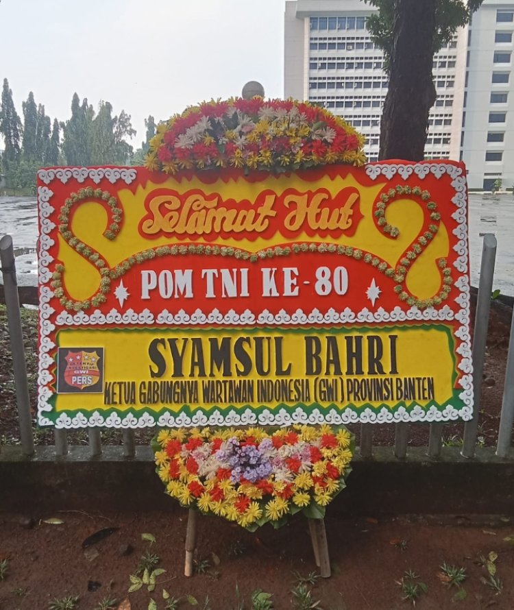 GWI DPD Banten Beri Ucapan Selamat HUT PUSPOM TNI Ke 80
