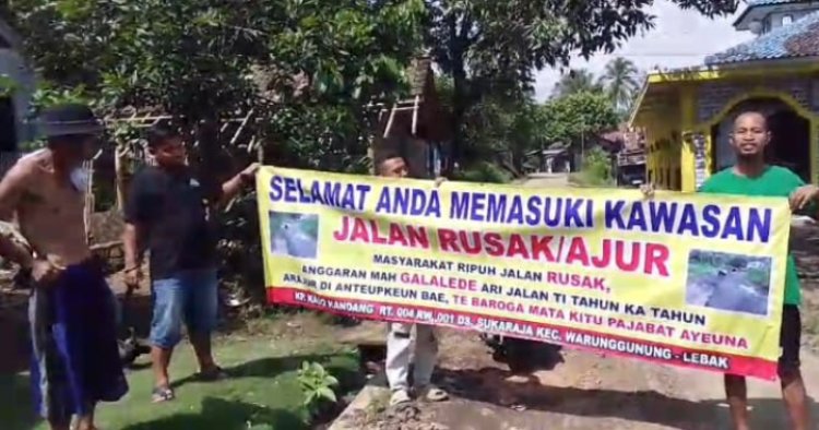 Jalan Pasir Kobat Rusak Bertahun-tahun, Warga Desa Sukaraja Minta Perhatian Pemerintah