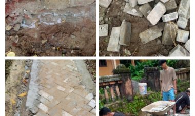 Aroma Penyimpangan Proyek Dana Banprov Menguat, Paving Blok di Kampung Kangaluwuk Amburadul”