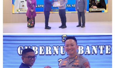 Kapolres Tangsel Terima Penghargaan Dari Gubernur Banten Atas keberhasilan Program CETAR dan Siskamling Terpadu