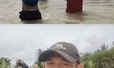 Tim Taruna Siaga Bencana ( TAGANA Dan  Muspika Kecamatan Patia Bergerak Pantau Wilayah Terendam Banjir 