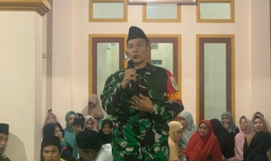 Sambutan Danramil 0106/Menes Kodim 0601/Pandeglang Dalam Peringatan Isra Mi'raj 1447 H Di Desa Menes.