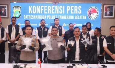Satuan Reserse Narkoba Polres Tangerang Selatan  Berantas peredaran gelap narkotika. 