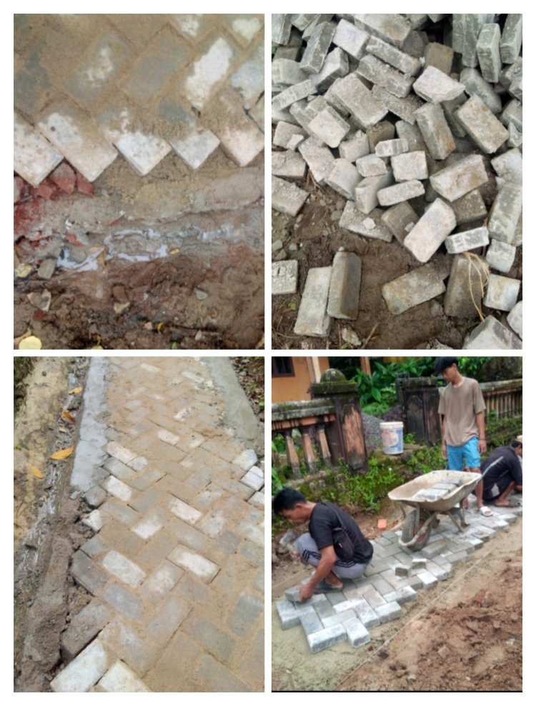 Aroma Penyimpangan Proyek Dana Banprov Menguat, Paving Blok di Kampung Kangaluwuk Amburadul”