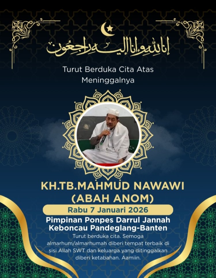 Telah Berpulang Ke Rahmatullah KH.TB.Mahmud Nawawi    (Abah Anom)