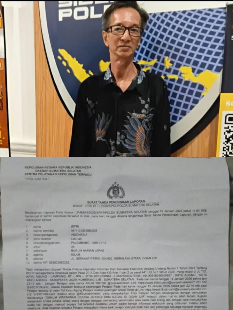 PPAM Indonesia Desak Polda Sumsel Segera Tindak Pemilik Akun TikTok “Sumsel Nyeleneh” atas Dugaan Hoaks dan Pencemaran Nama Baik