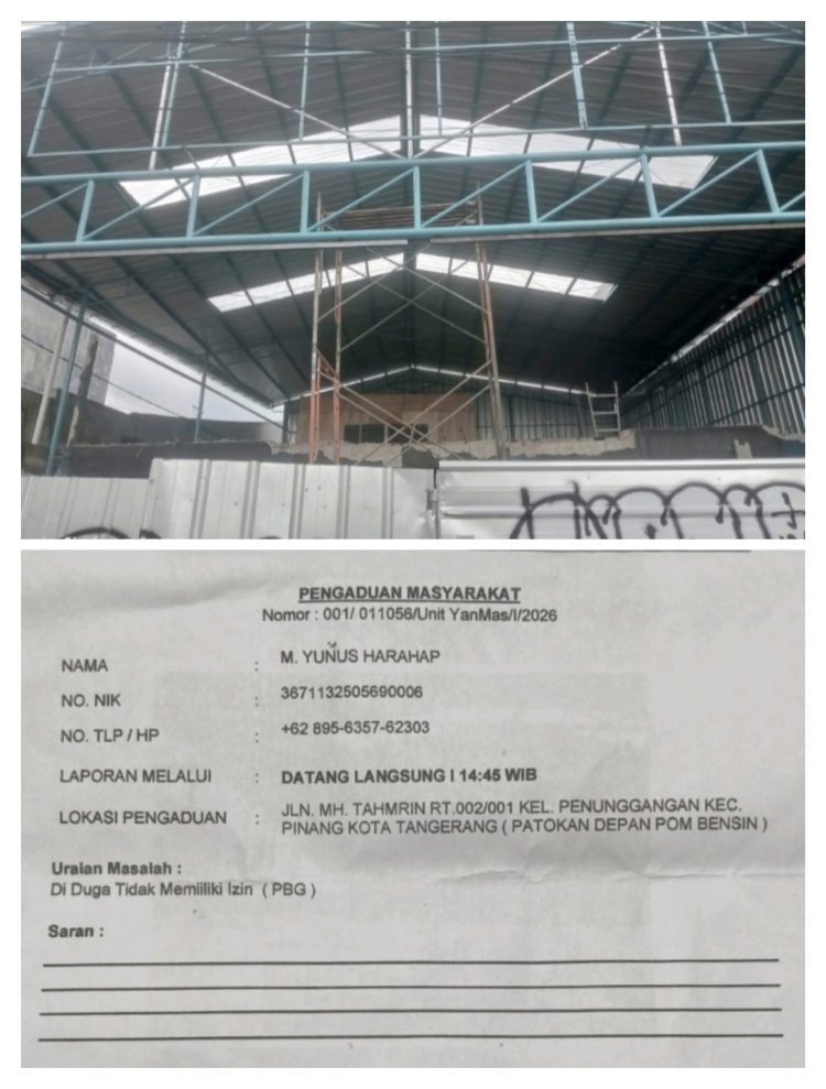 Stop Pembiaran! DPRD Bidik Bangunan Tanpa PBG di Pinang yang Rugikan PAD Kota Tangerang  