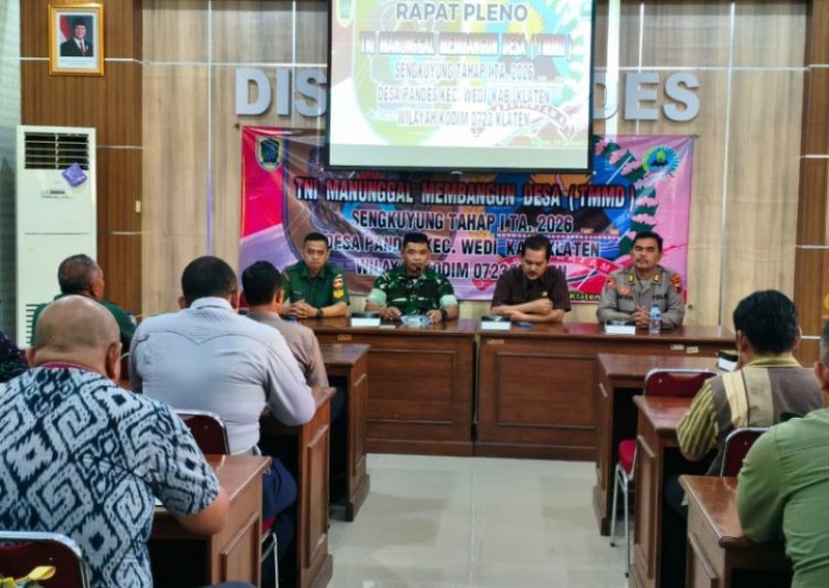 Kodim Klaten Gelar  Rapat Pleno TMMD Sengkuyung Tahap l TA 2026