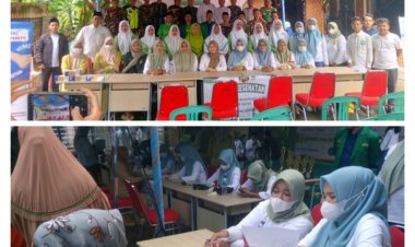 Harlah NU Ke-100 MWC NU Kaduhejo Menggelar Cek Kesehatan dan Pengobatan Gratis