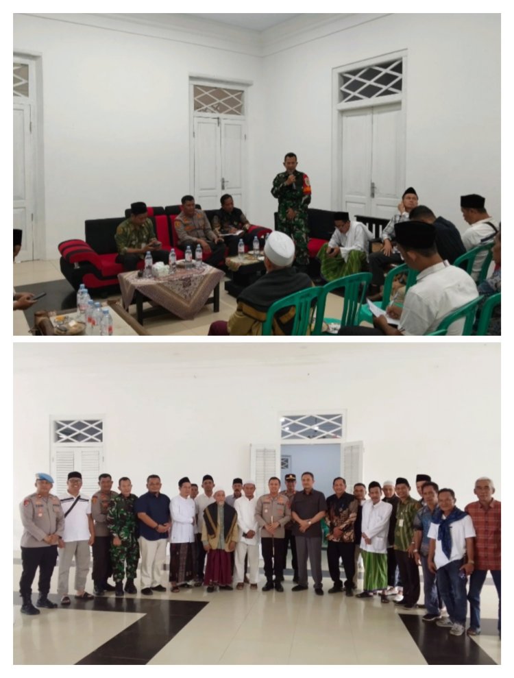 Lettu inf Ibna Suhar Mengikuti Musyawarah Haul Muassis MWC NU Menes.