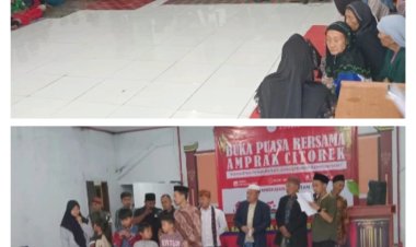 Amprak Citorek Gelar Buka Puasa Bersama dan Santuni 60 Anak Yatim, Kepala Desa Turut Hadir Sebagai Pembina