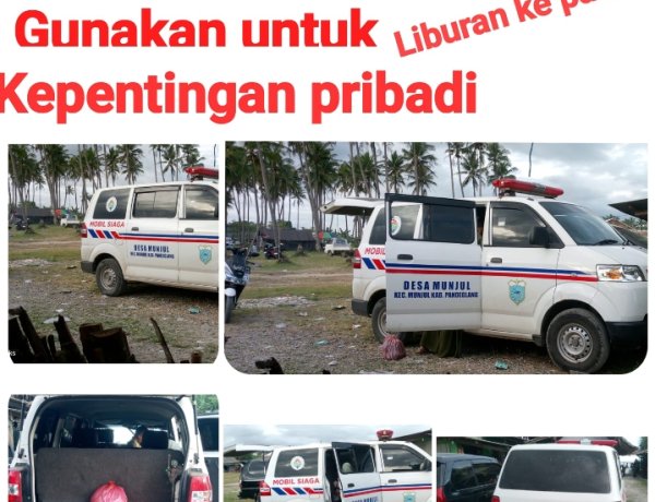 Mobil Siaga Desa Diduga Disalahgunakan Untuk Liburan Ke Pantai Saat Idul Fitri
