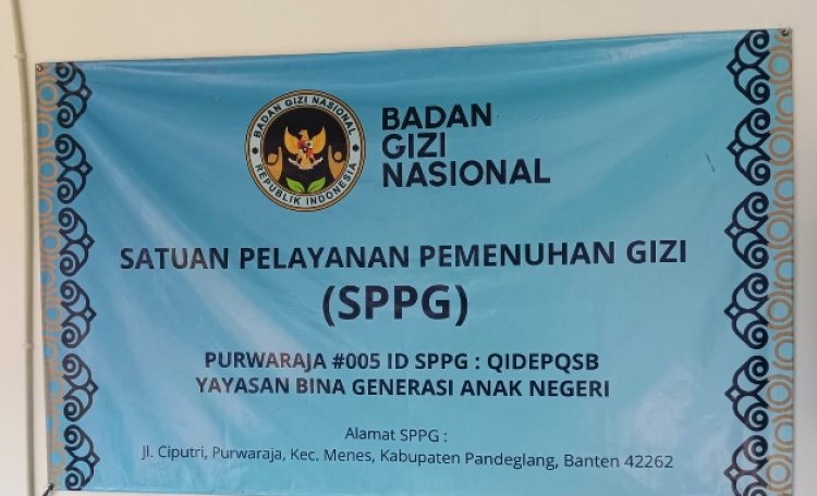 Dapur MBG Purwaraja Menes Yayasan #005 SPPG QIDEPQSB Yayasan Bina Generasi Anak Negeri Selalu Mengedepankan Menu Yang Sesuai Standar