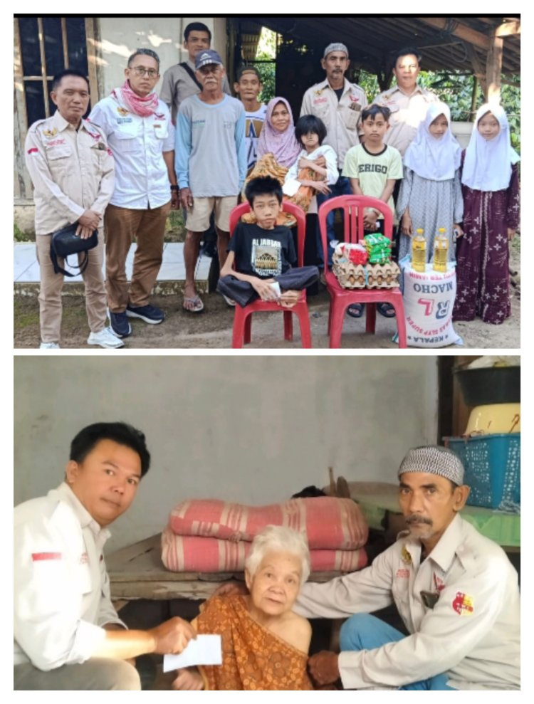 Jelang Lebaran, Owner SPBUN Sumur Pandeglang Salurkan Zakat Fitrah untuk Ratusan Warga