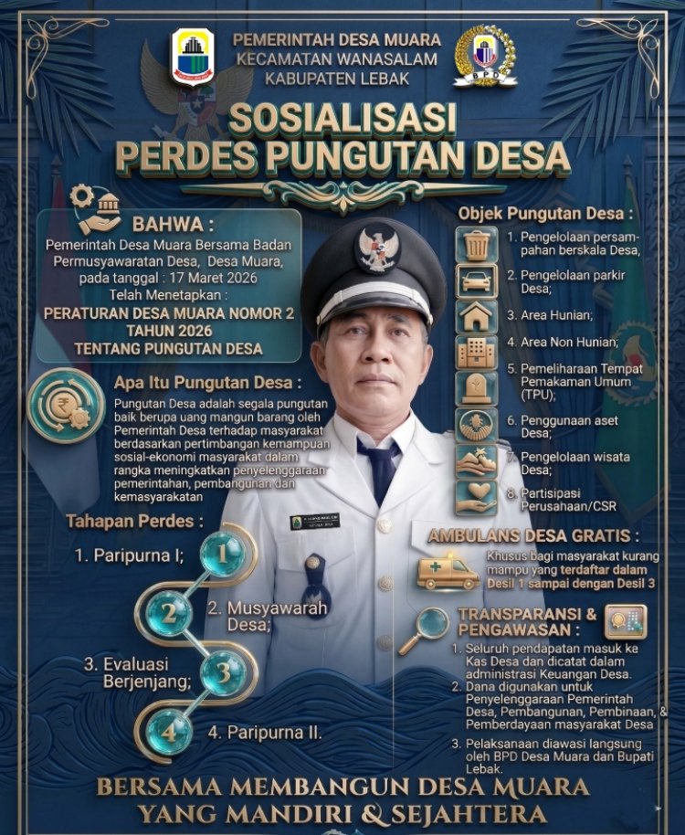 Sosialisasi Perdes Pungutan Desa, Perkuat Transparansi Dan Kepastian Hukum