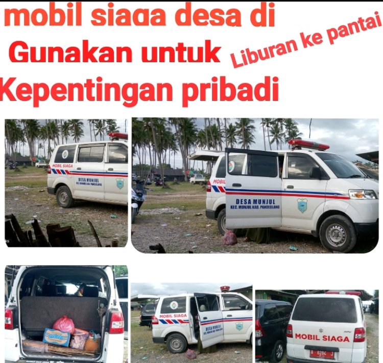 Mobil Siaga Desa Diduga Disalahgunakan Untuk Liburan Ke Pantai Saat Idul Fitri