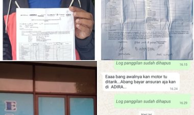 Tangkap Deb Kolektor Jamaludin beserta Ke Tiga Rekanya Dari Kantor Elang. Rampas Motor Dan Peras Debitur