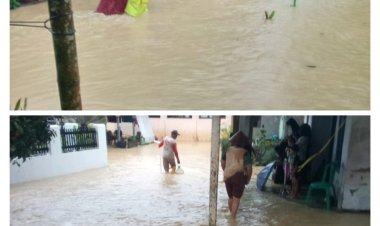 Sidamulya Desa Gombong-Panimbang di Kepung Banjir