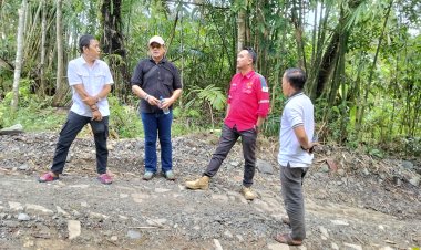 KETUA DPAC BPPKB PICUNG, APRESIASI SINERGITAS KADES PASIR SERDANG DAN PT. NK AKAN PERBAIKI JALAN DI KP. KAROYA
