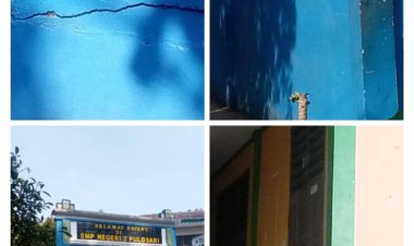Jendela Rusak,Cat Mengelupas, Perawatan BOS SMPN 2 Pulosari di Pertanyakan.