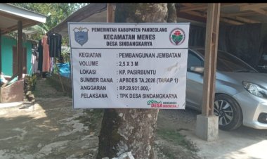 Pembangunan Jembatan Kp.Pasir Buntu-SindangKarya Diduga Kuat Asjad