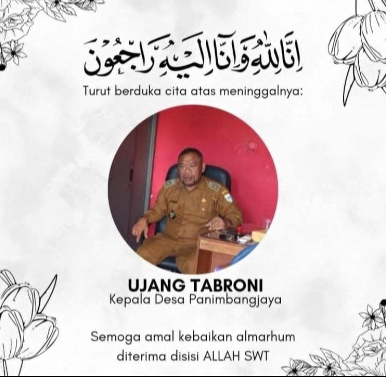  Insan Pers Ikut Bela Sungkawa Atas Wafatnya Bapak Ujang Tabroni,kepala desa Panimbang Jaya, Pandeglang Banten 
