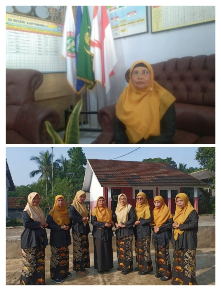 26 Tahun Masitoh Mengabdi Menjadi  Guru SDN Karyawangi 2 Menjadi Sosok Panutan Murid Dan Para Guru