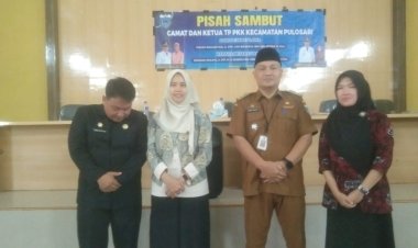 Pisah Sambut Camat Kecamatan Pulosari, Dari H.Gimas Rahadyan Kepada Johanas Waluyo