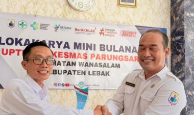 SERTIJAB: Kepala Puskesmas Parungsari Lama Serahkan Jabatan ke PLT Yang Baru