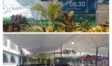 Danramil 0106/Menes Hadiri Acara Kunjungi Kementrian ATR/BPN RI  Dan Direktur Pondok Pesantren, Pendidikan Paud Kementrian Agama RI Pada Pengajian Umum,Tema Tanah Dalam Perspektif Santri