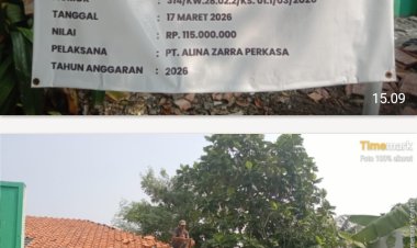 Diduga Kurang Pengawasan, Proyek Rehabilitasi KUA Kronjo Gunakan Besi Tak Sesuai RAB?  