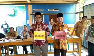 Hasil Penelitian Administrasi Resmi Ditetapkan, Sekaligus Undian Nomor Urut & Bendera Calon PAW Desa Sukatani