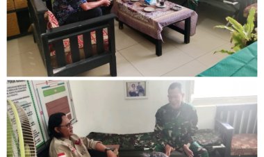 Danramil 0106/Menes Ngopi Bareng Media Menjalin Sinergitas 