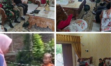 Danramil 0106/Menes Lakukan Monitoring di Desa Cening Terkait Dugaan Sengketa Lahan.