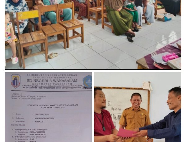 PEMILIHAN KOMITE SDN 3 WANASALAM BERJALAN LANCAR, WALI MURID ANTUSIAS TENTUKAN WAKIL