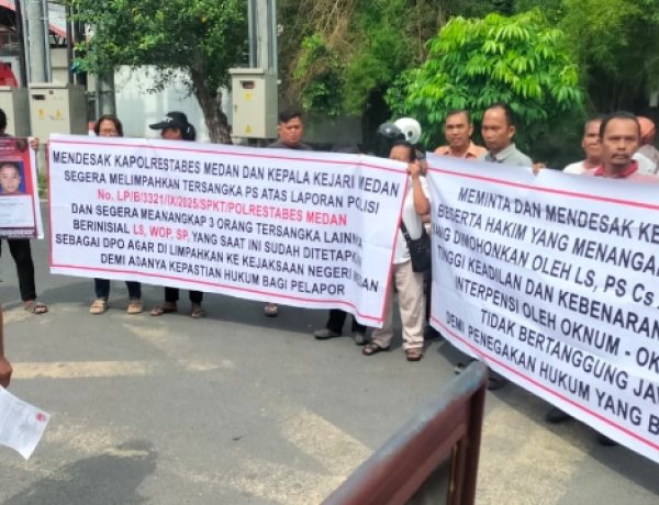 Aksi susulan keluarga korban penganiayaan,aparat segera tangkap pelaku hukum tegakkan,