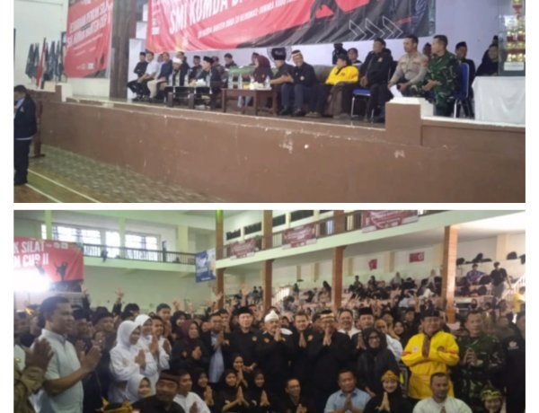 Kapten inf Ibna Suhar Danramil Menes Wakili Dandim 0601 Pandeglang Hadiri Pembukaan Kejuaraan Pencak Silat SMI Komda Banten CUP Ke-2026.