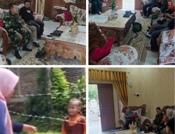 Danramil 0106/Menes Lakukan Monitoring di Desa Cening Terkait Dugaan Sengketa Lahan.