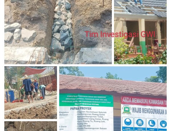 GWI Soroti Pekerjaan Revitalisasi SMP IT Nurul Yaqin - Patia Diduga Asjad Dan Abaikan APD