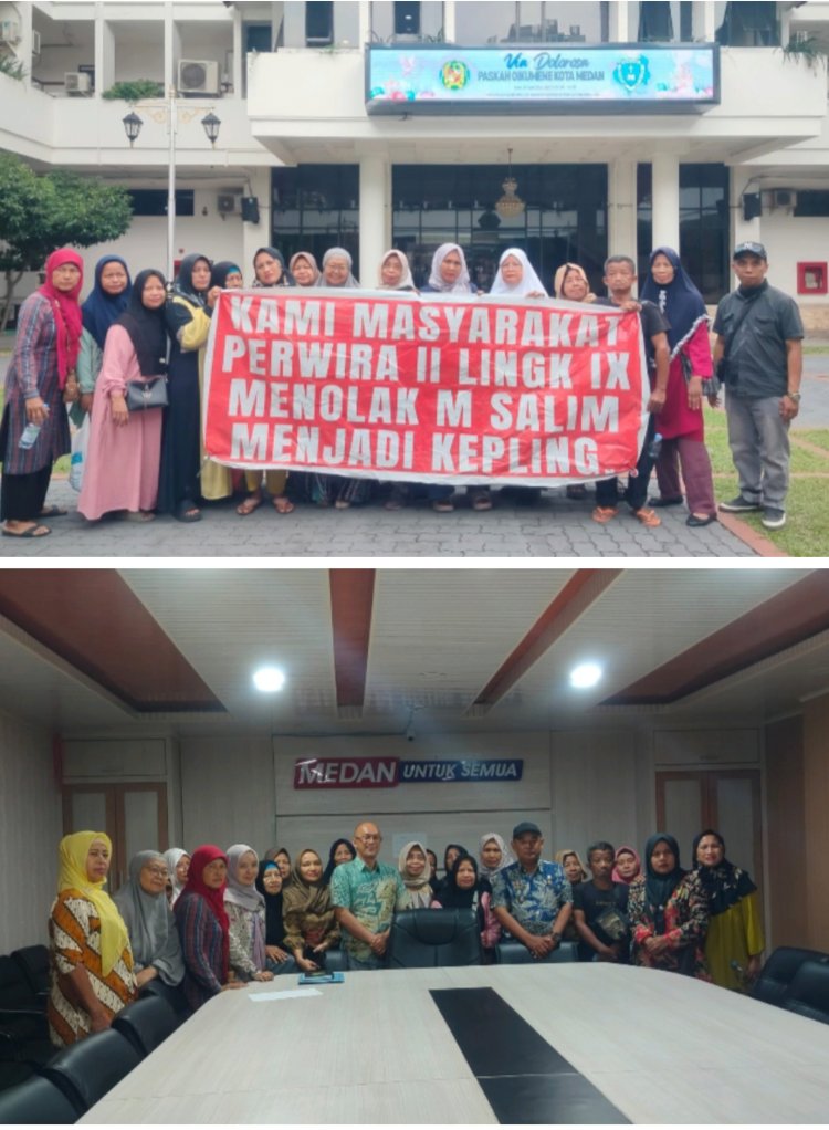 Warga Lingkungan IX Medan Timur Geruduk Pemko: Tolak M Salim Jadi Kepling, Dugaan Jual Beli Jabatan Mencuat.