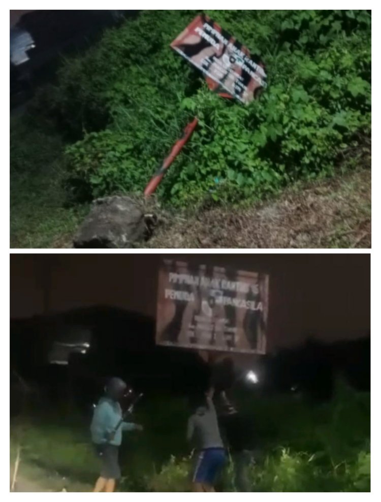 Pengerusakan Plank PP Diduga Bermotif Provokasi, PAC Percut Sei Tuan Minta Polisi Bergerak Cepat