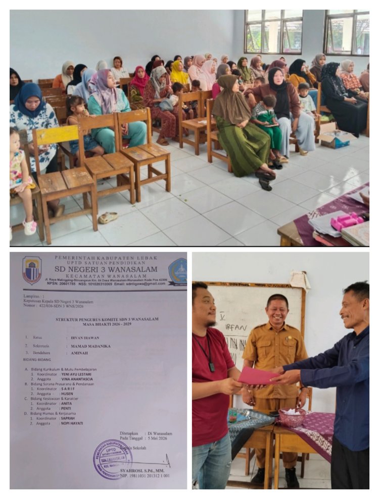 PEMILIHAN KOMITE SDN 3 WANASALAM BERJALAN LANCAR, WALI MURID ANTUSIAS TENTUKAN WAKIL