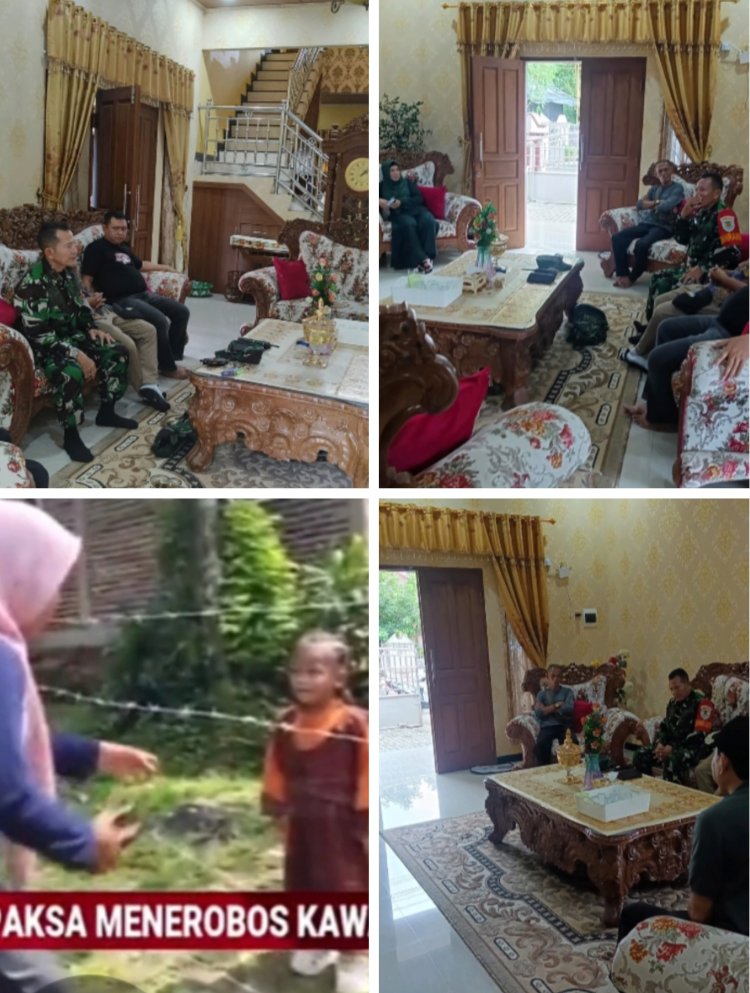 Danramil 0106/Menes Lakukan Monitoring di Desa Cening Terkait Dugaan Sengketa Lahan.
