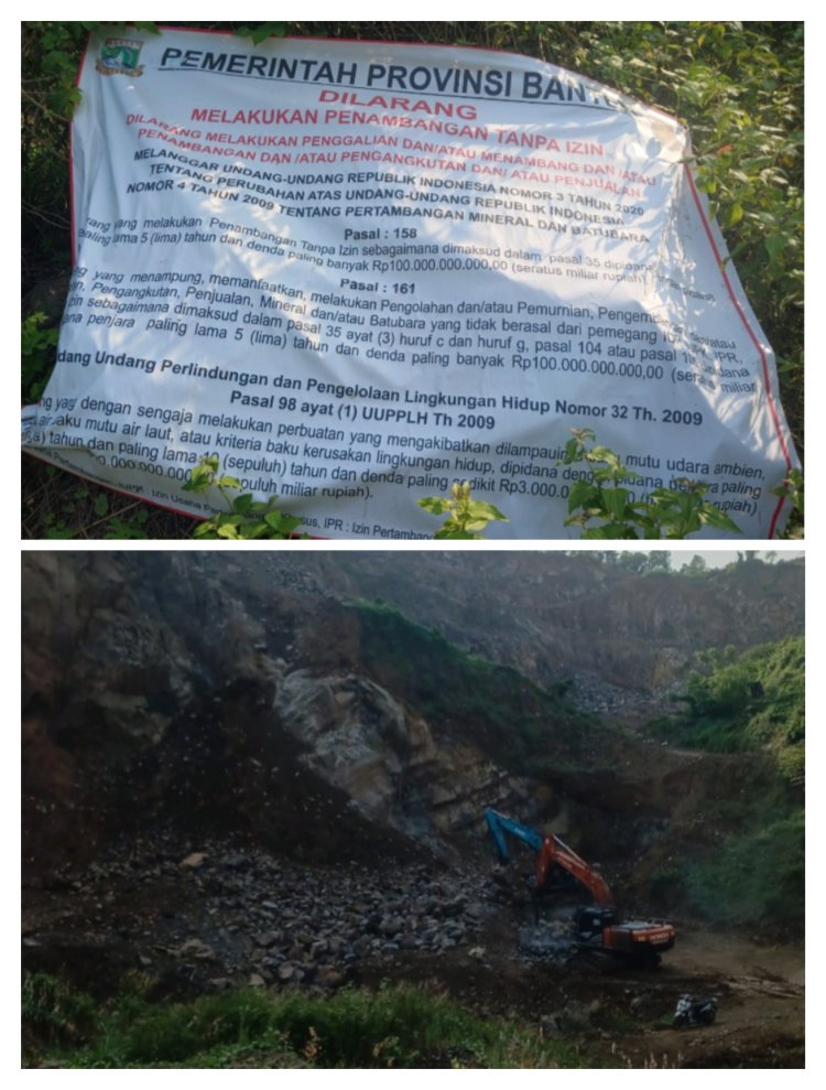 Penambang Batu Ilegal di Ciwandan Kembali Beroperasi, Warga Minta Pemerintah Tindak Tegas