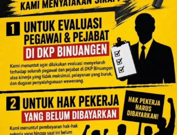 Pendekar Banten Seruan Aksi Evaluasi DKP Binuangen & Tuntutan Hak Pekerja