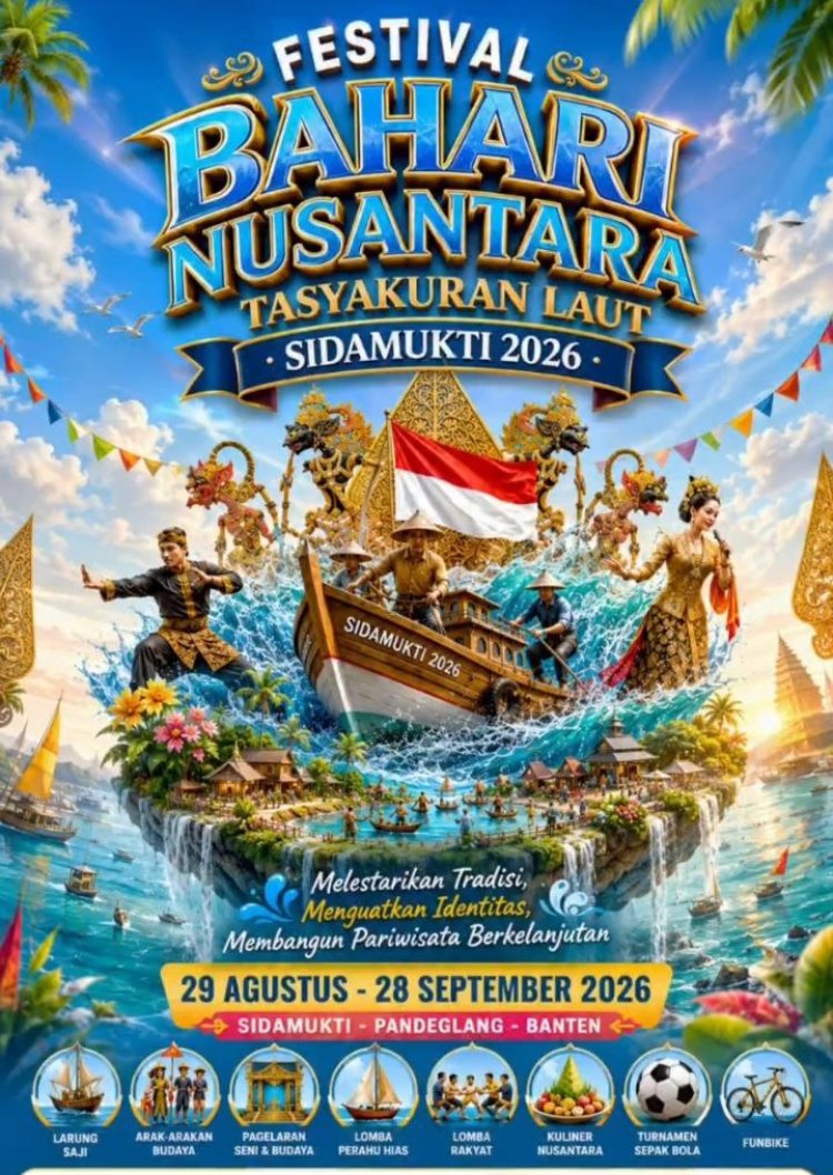 Festival Bahari Nusantara Tasyakuran Laut Sidamukti 2026 Gaungkan Tradisi Pesisir Akan Digelar Warga Sambut Antusias
