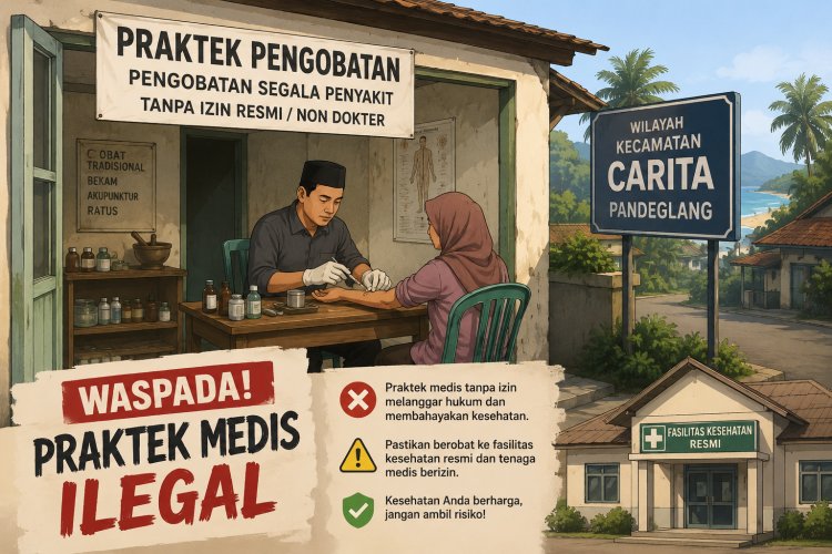 Dugaan Praktik Medis Tanpa Izin di Carita Jadi Sorotan, Aparat Diminta Bertindak Tegas  ‎