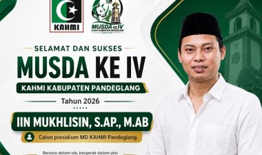 Berlangsung Sukses Musda IV MD KAHMI Pandeglang 2026, Iin Muhlisin Terpilih Sebagai Presidium